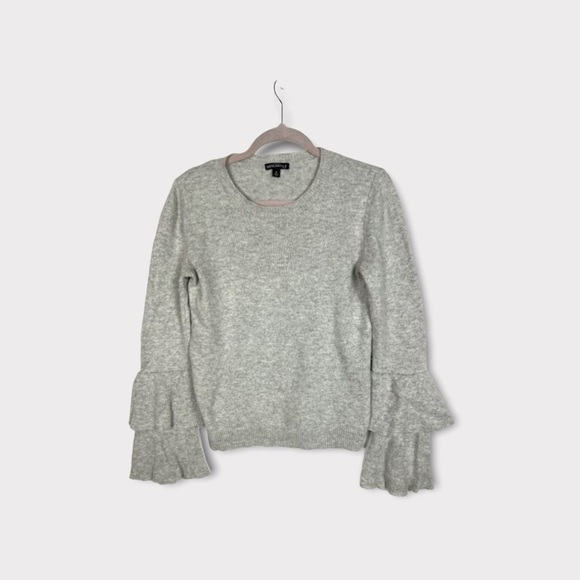 J. Crew mercantile ruffle sleeve‎ wool sweater - Picture 1 of 9